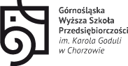 Górnośląska Wyższa Szkoła Przedsiębiorczości im. Karola Goduli logo